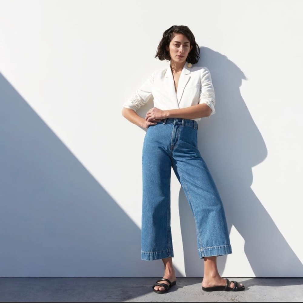 Everlane Wide Leg Crop Jeans